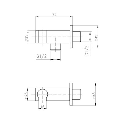 Подключение душевого шланга Q-tap BH130 CRM