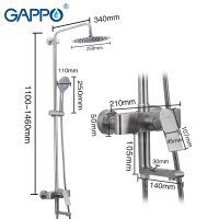 Душевая система Gappo Satenresu-ko G2499-20