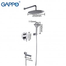 Смеситель для ванны Gappo Chanel G7104