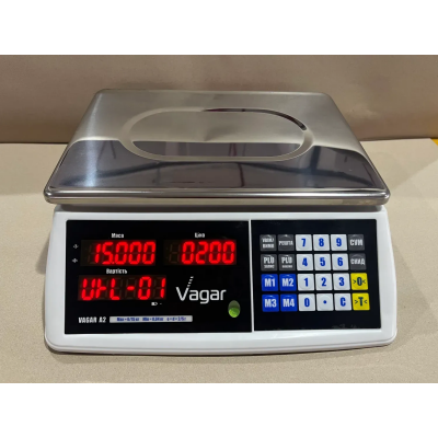 Ваги торгові 15/30 кг Vagar A2